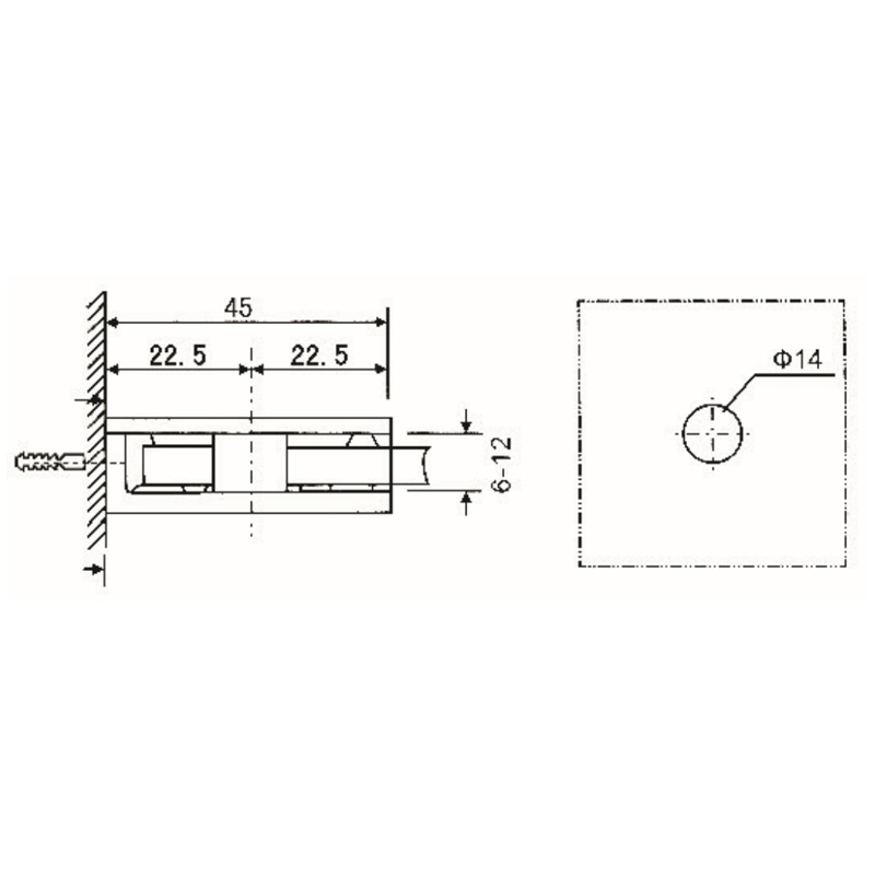 GBF-811-Abrazaderas de Vidrio