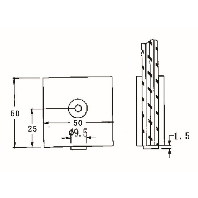 GBF-897-Abrazaderas de Vidrio