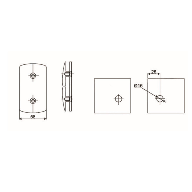 GBF-855-Abrazaderas de Vidrio