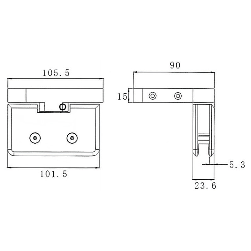 PTC-502B-Serie de puertas pivotantes