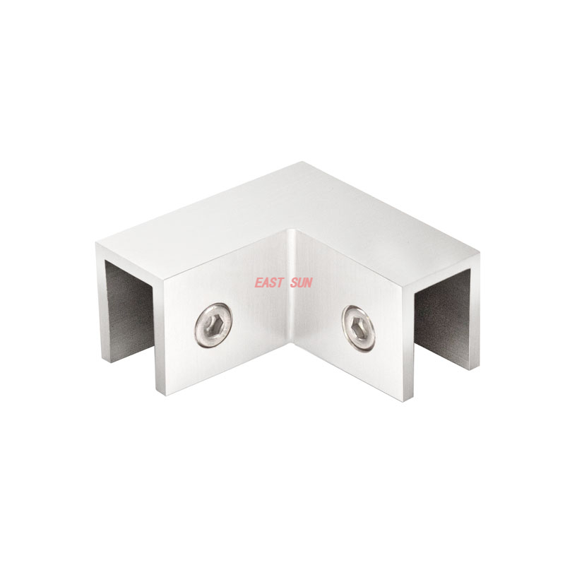 Abrazadera de vidrio de 90 grados 'slip fit'
