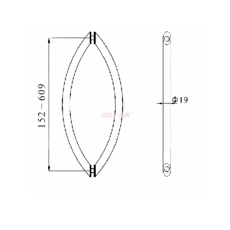 PH-083-Tiradores para puertas de ducha