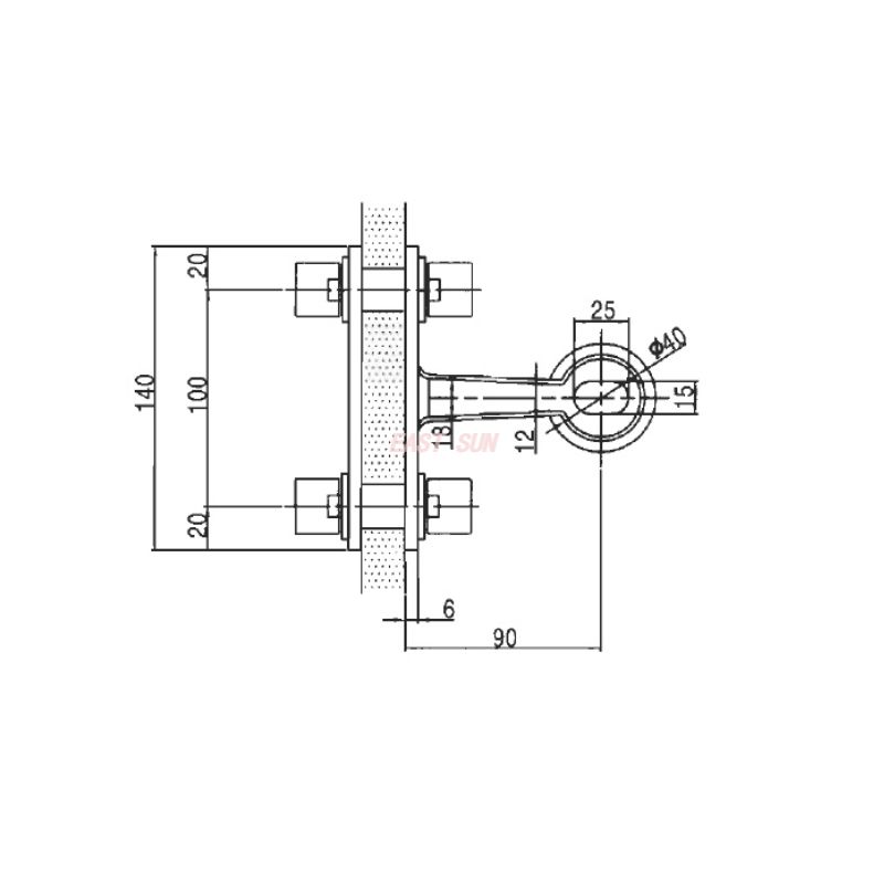 SDS200-1-90-Acoplamiento de araña