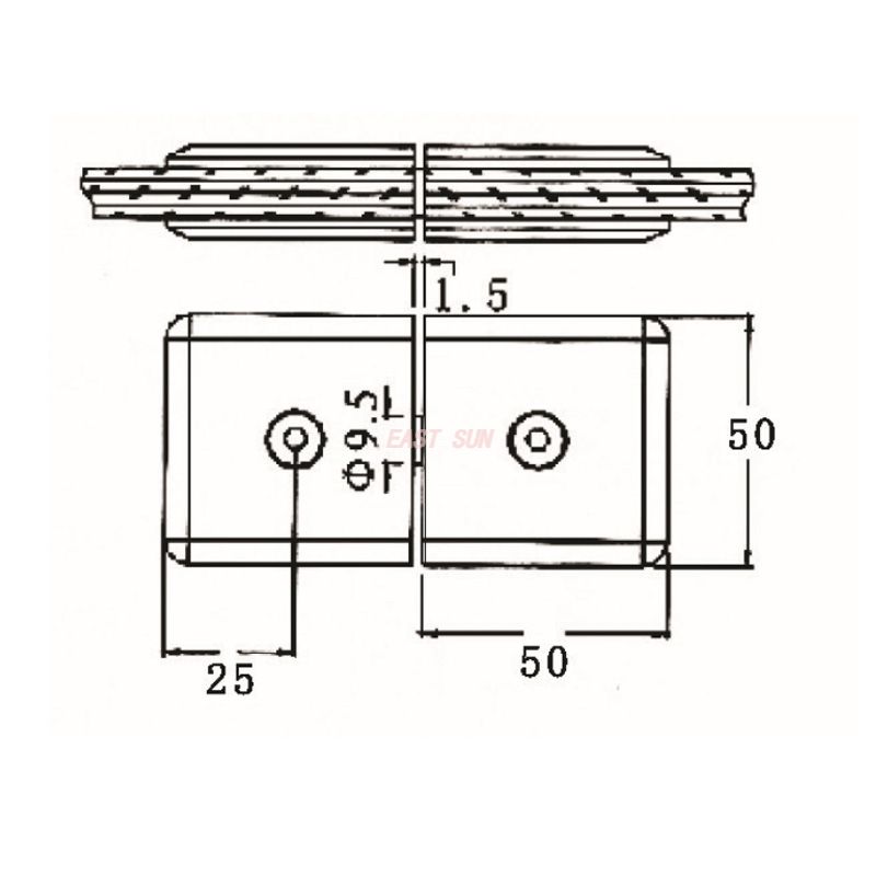 abrazaderas de vidrio de 4 mm 