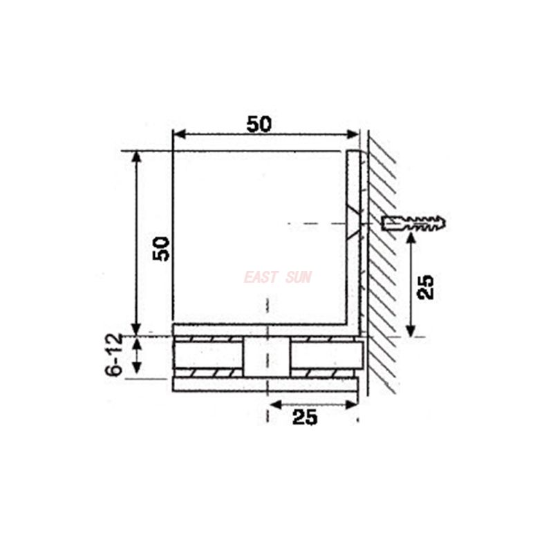 bisagra de puerta de vidrio de ducha