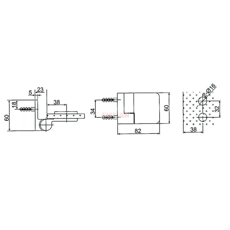ESH-611-L-Bisagras Autolevantables de Lat&oacute;n