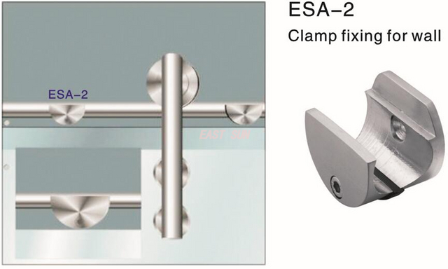 Abrazadera de fijación para puerta corredera para pared Dorma Design