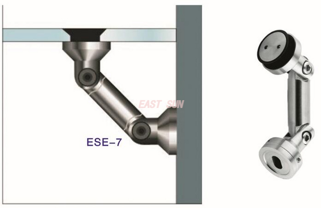 Conector de vidrio para partición de vidrio Conector de vidrio a pared
