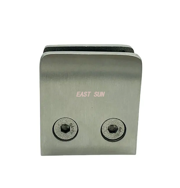  Soporte de vidrio para instalación de vidrio, abrazadera de vidrio sin marco, abrazadera de vidrio con espiga de escalera de acero inoxidable