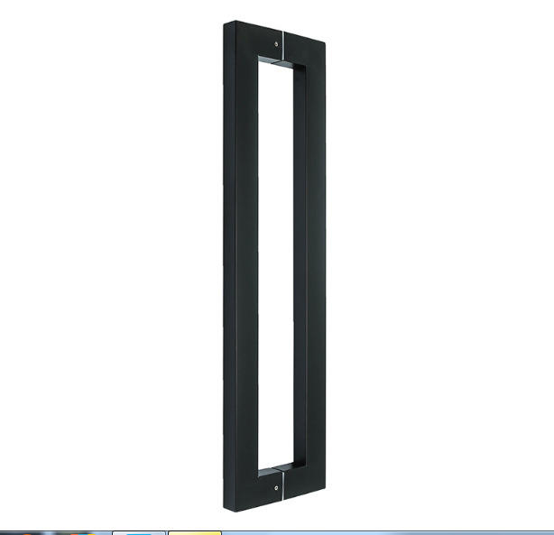 Manija cuadrada de acero inoxidable, accesorios de herrajes para puertas de vidrio, manija de puerta de herrajes para muebles