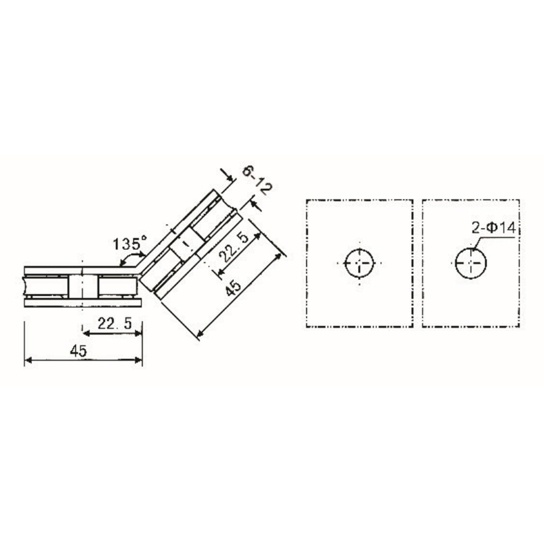 GBF-814-Abrazaderas de Vidrio