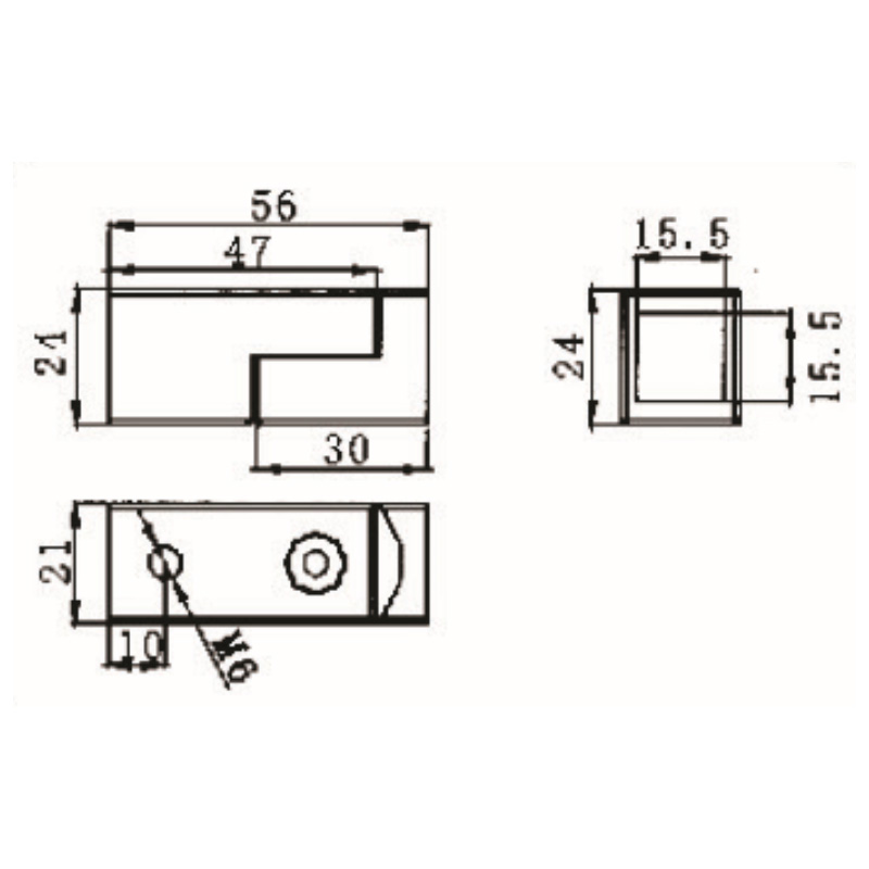 KF-1003- conectores para cuarto de ducha