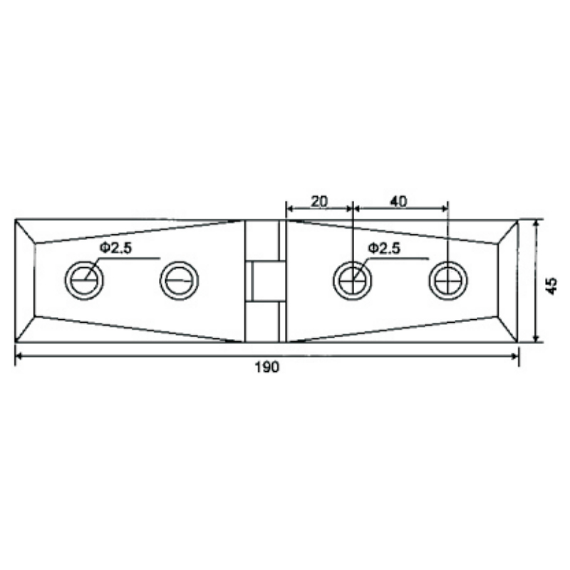 OPR-203-Bisagras para puerta de ducha