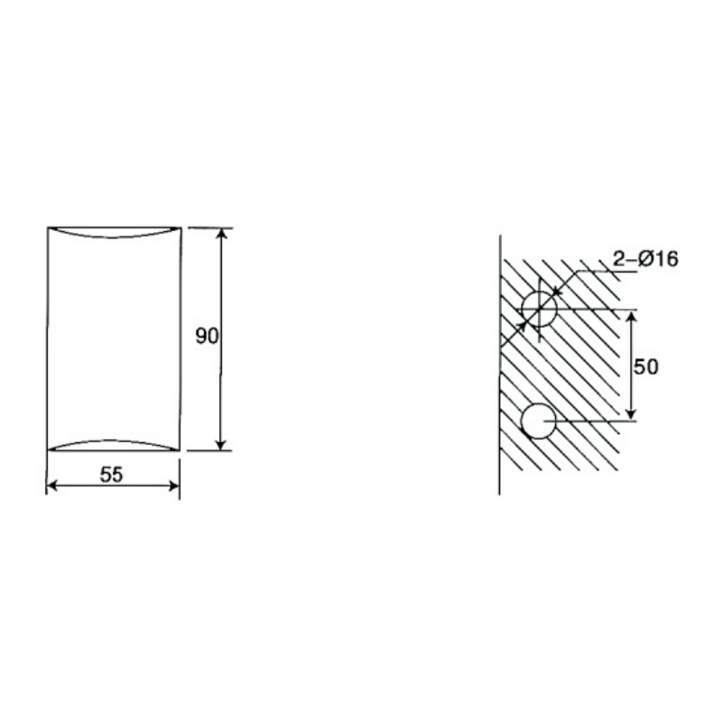 ESH-228-Bisagras para puerta de ducha