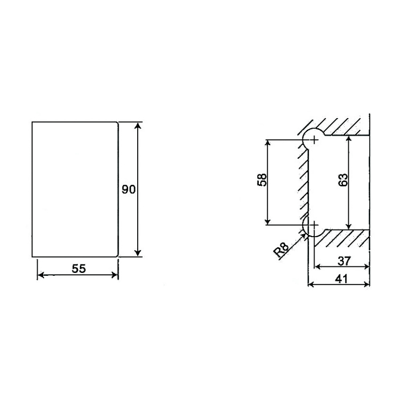 ESH-217-Bisagras para puerta de ducha
