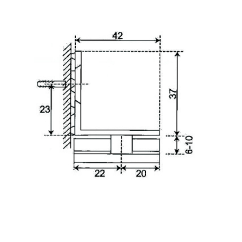 ESH-747-Bisagras para puerta de ducha