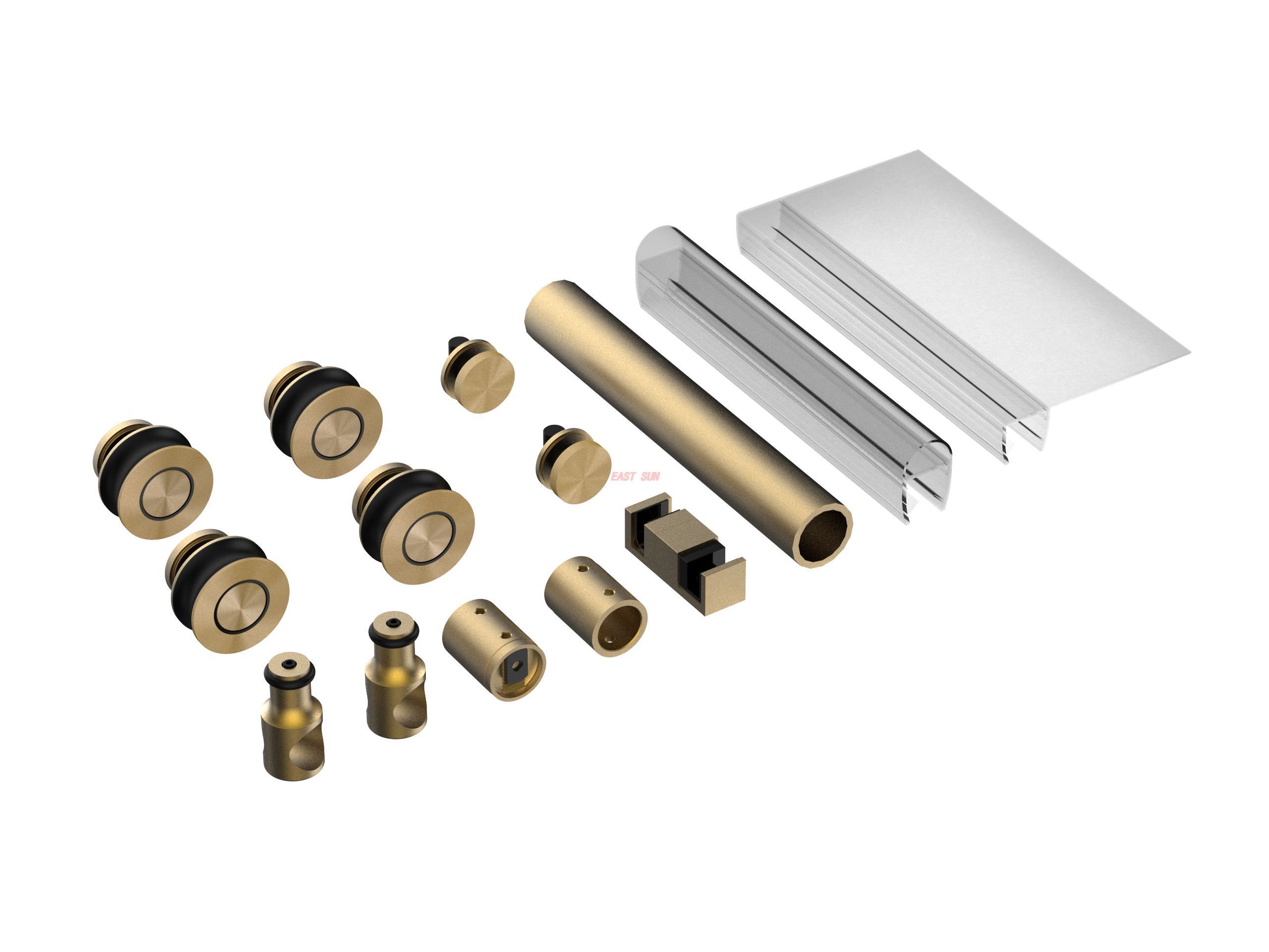 Hardware de puerta de ducha sin marco: elegancia moderna para su baño