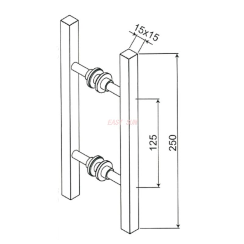 PD-001-Tiradores para puertas de ducha