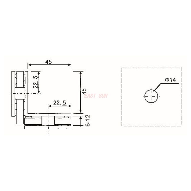 abrazaderas para estanter&iacute;as de vidrio