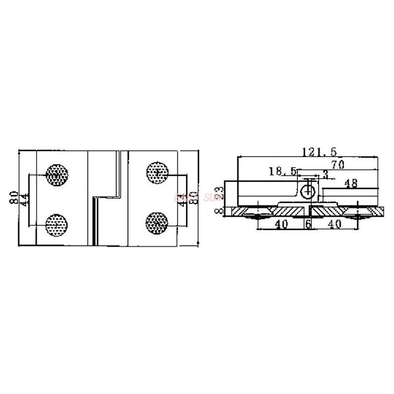 bisagras para puertas de ducha enmarcadas