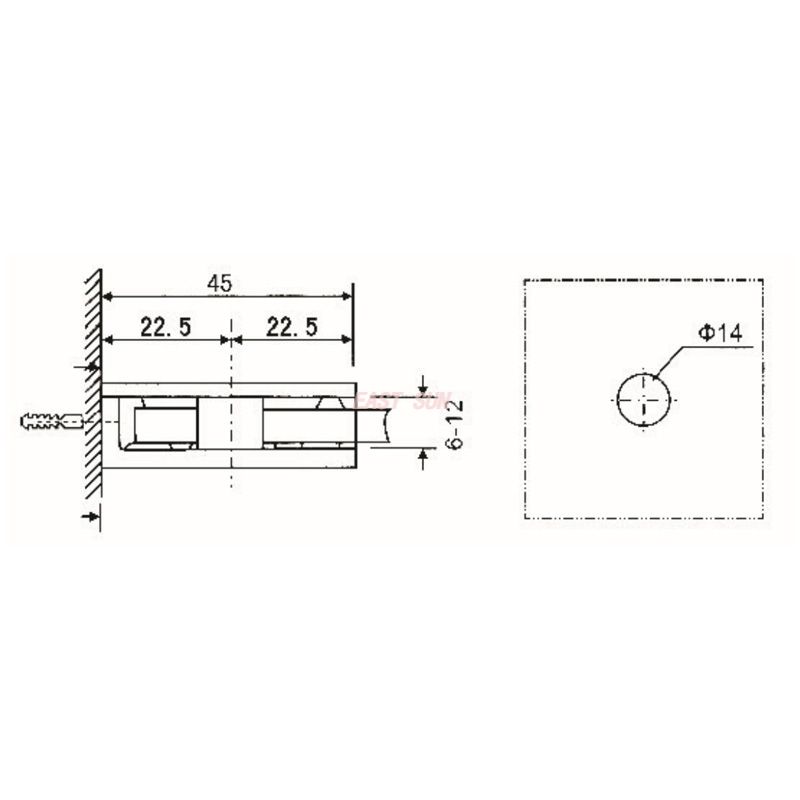 abrazaderas de vidrio ajustables