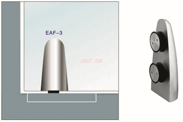 Puerta pivotante de vidrio curvada Pivotante de piso Dorma MAB