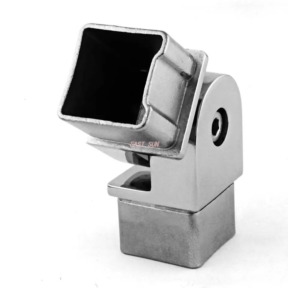 Conectores redondos de la barandilla del tubo del tubo cuadrado del acero inoxidable 304 de la barandilla del balcón del bastidor del espejo