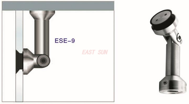 Conector de vidrio para partición de vidrio Conector de pared a vidrio