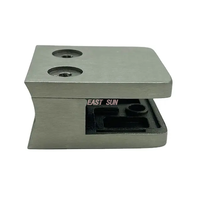  Soporte de vidrio para instalación de vidrio, abrazadera de vidrio sin marco, abrazadera de vidrio con espiga de escalera de acero inoxidable