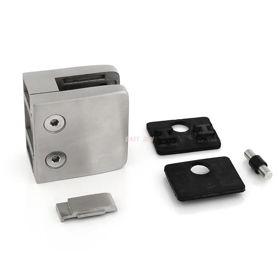 Balcón piscina valla barandilla escalera accesorio de vidrio Spigot 304 316 soporte de barandilla, soporte de vidrio, abrazadera de vidrio de acero inoxidable