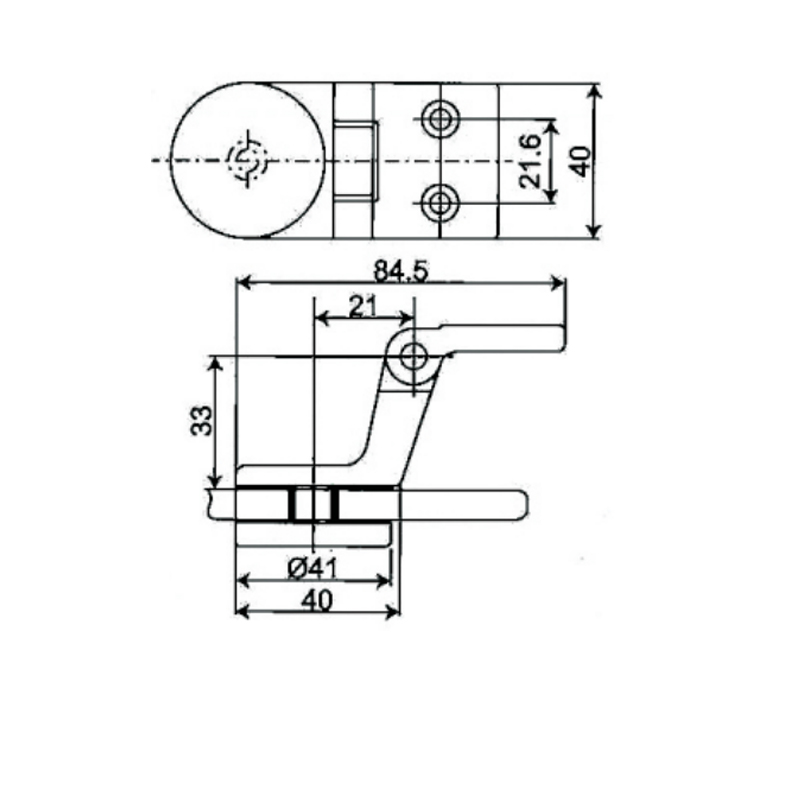 ESH-748-Bisagras para puerta de ducha