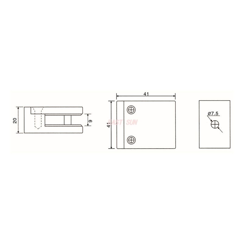 GBF-003FS-Accesorios para pasamanos