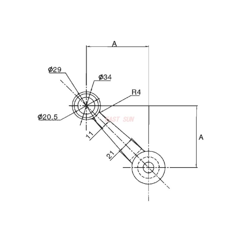 SD-150-1-90R-Acoplamiento de araña