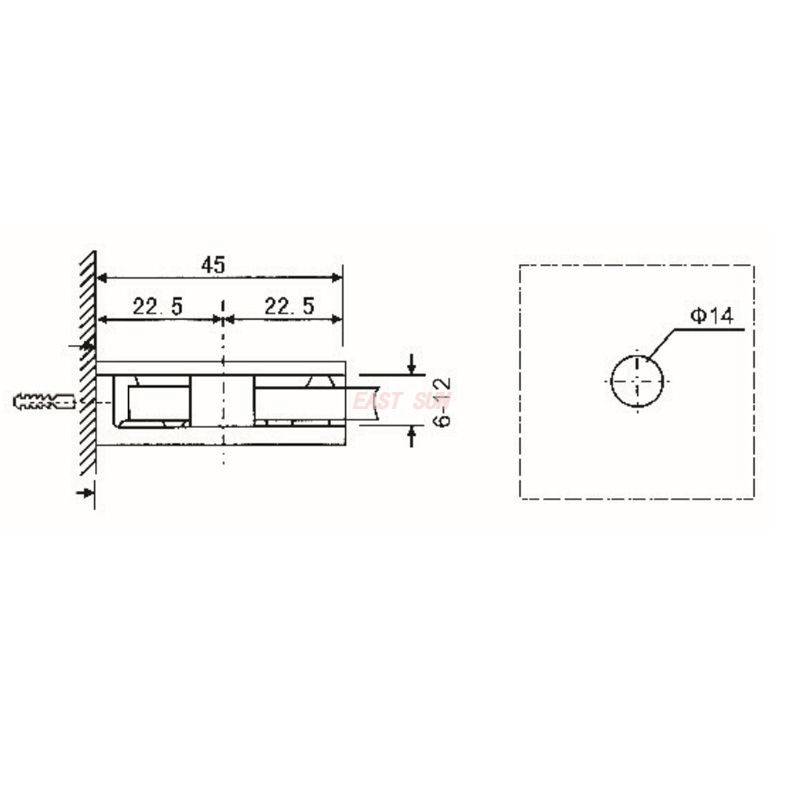 abrazaderas de vidrio compensadas 