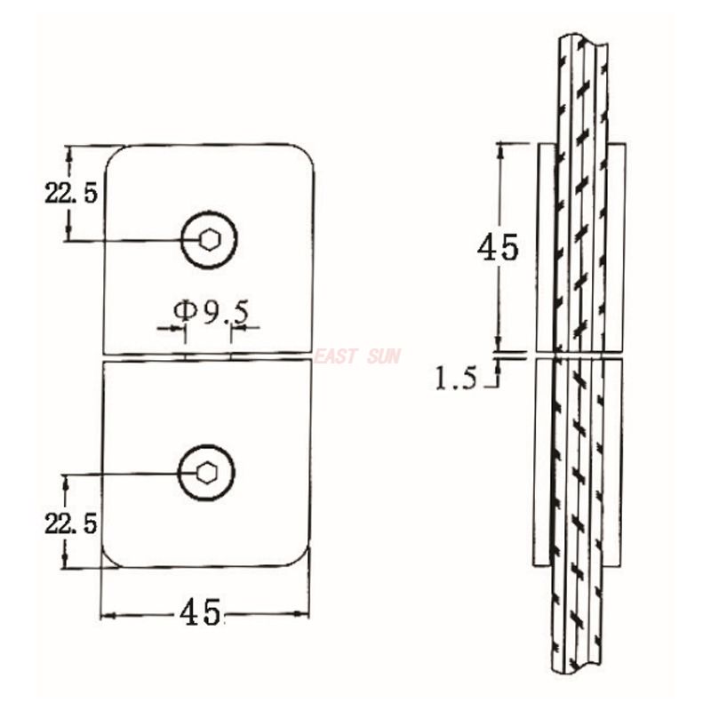 abrazaderas de vidrio para escaleras de balcones