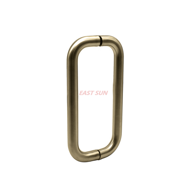 Tiradores para puerta de ducha de 6' espalda con espalda, sólidos, de 3/4' de diámetro, sin arandelas de metal