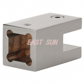  Soporte de barra de soporte con esquinas cuadradas para vidrio de 3/8' a 1/2' de espesor