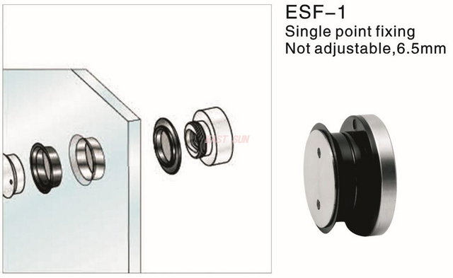 Separadores de conector de vidrio para partición de vidrio de 6,5 mm