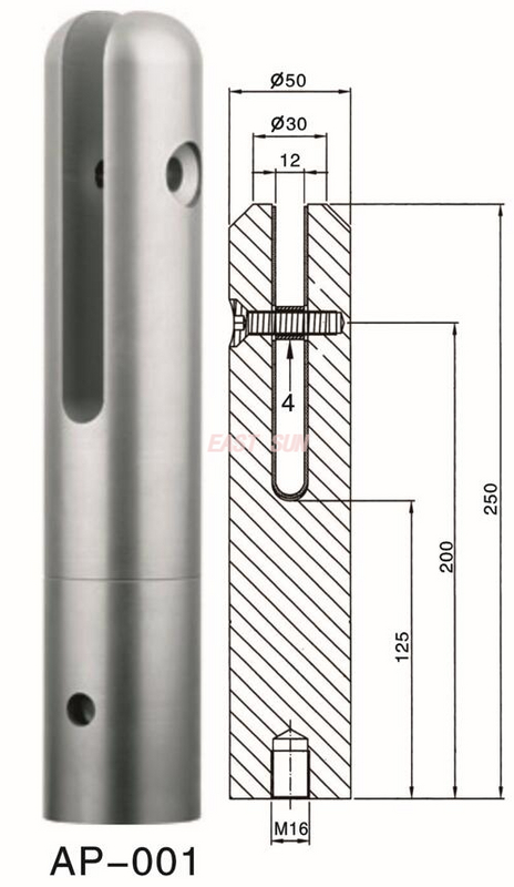 Lado de cristal de la barandilla de la barandilla del negro de la espita de cristal de la cerca de la piscina del soporte lateral escoge montado