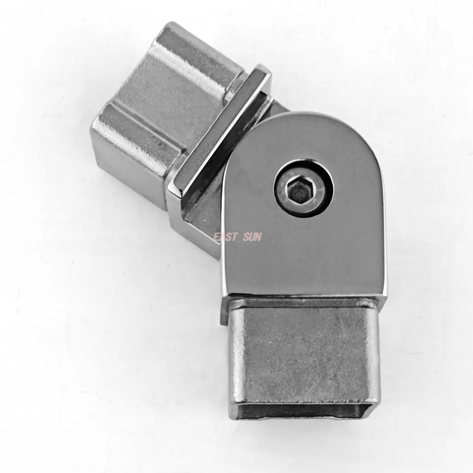 Conectores redondos de la barandilla del tubo del tubo cuadrado del acero inoxidable 304 de la barandilla del balcón del bastidor del espejo