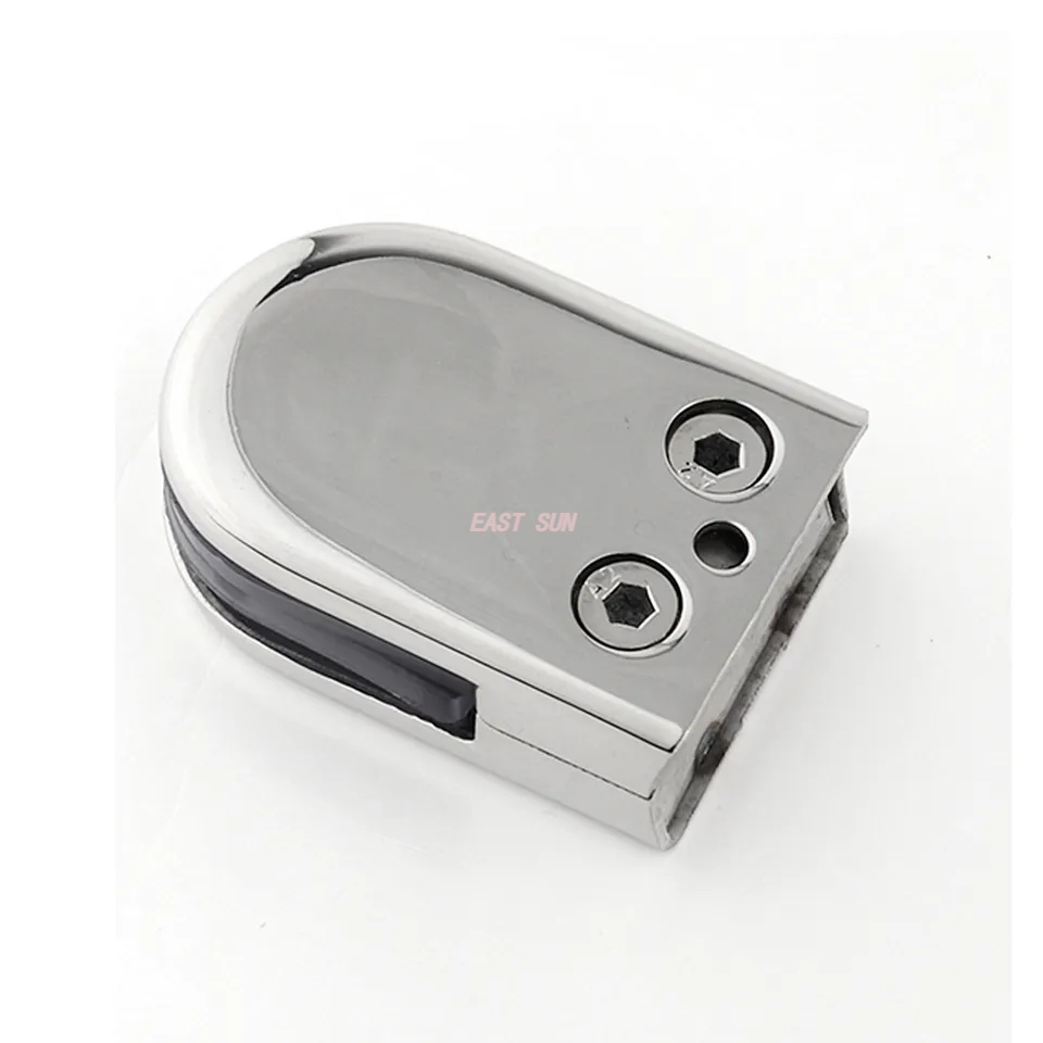 Accesorios de montaje de barandilla de barandilla, Clip de montaje de vidrio Inox 304, abrazadera de vidrio de espiga de acero inoxidable sin marco para escalera