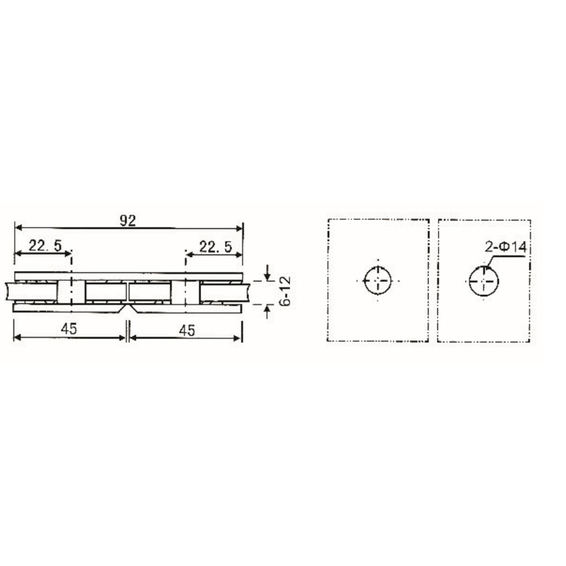 GBF-815-Abrazaderas de Vidrio