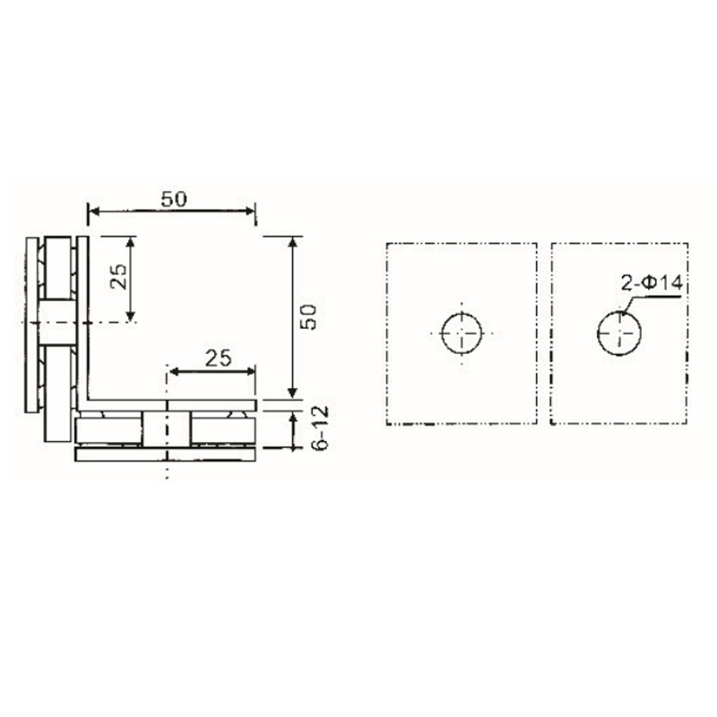 GBF-832-Abrazaderas de Vidrio