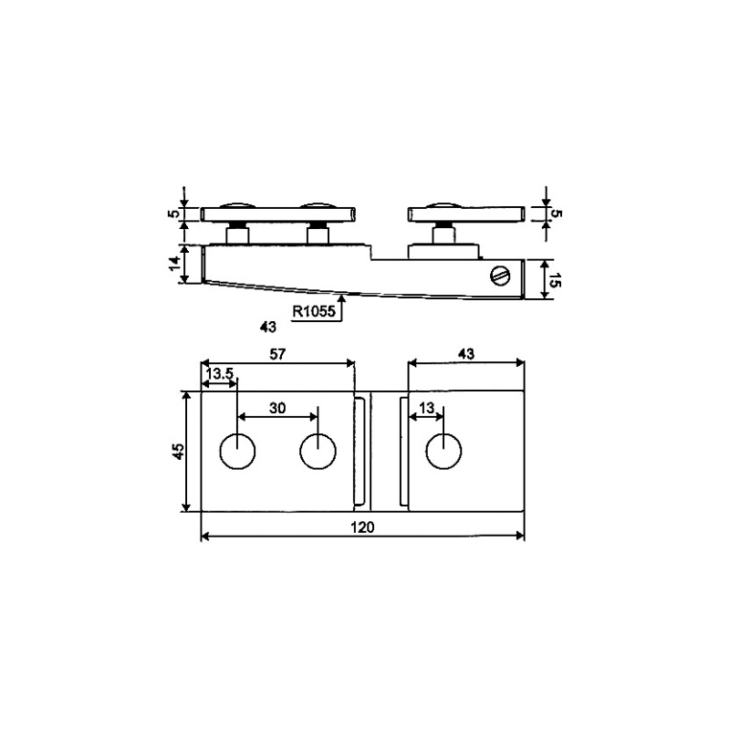 ESD-1004-Bisagras Autolevantables de Latón