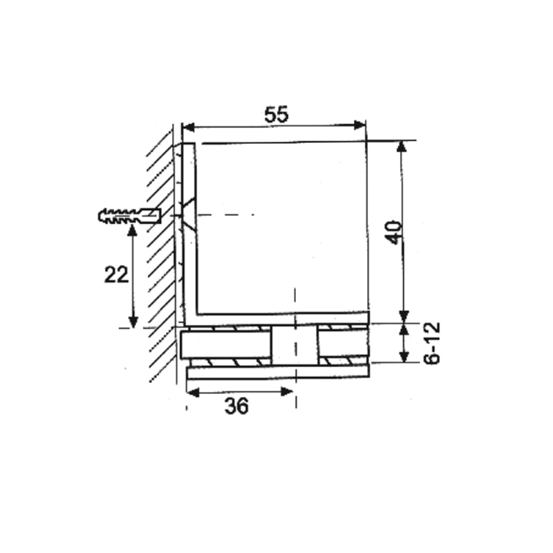 ESH-775-Bisagras para puerta de ducha