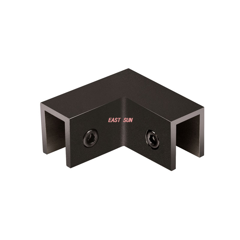 Abrazadera de vidrio de 90 grados 'slip fit'