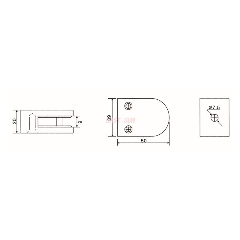 GBF-001FS-Accesorios para pasamanos