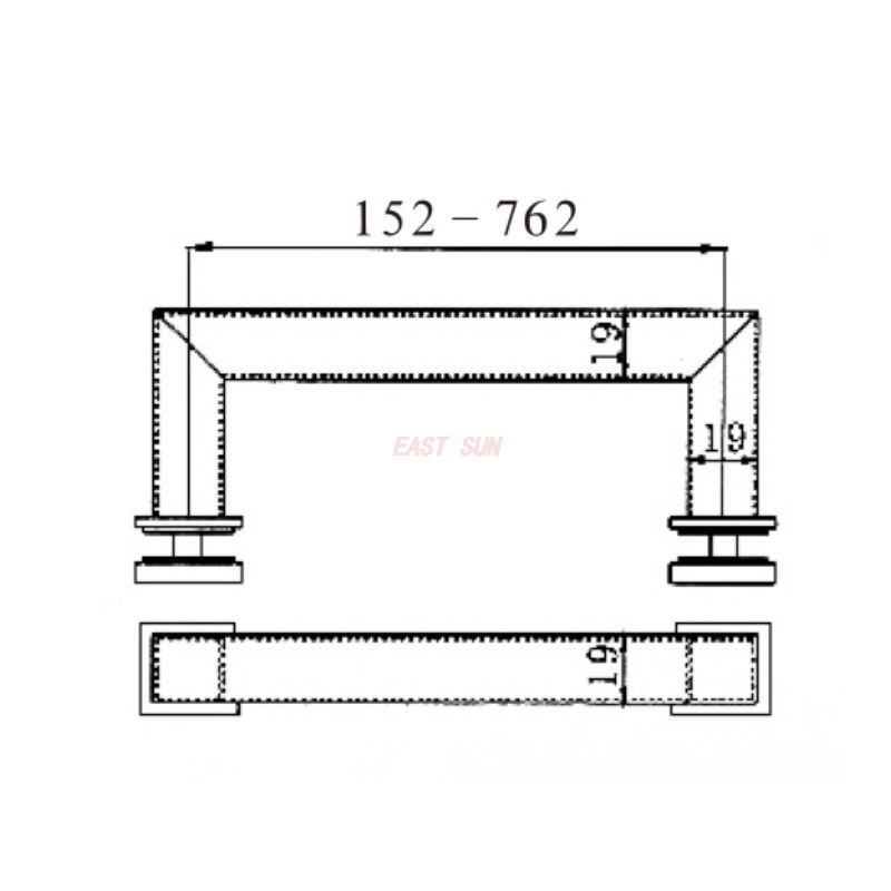 PH-062S-Tiradores para puertas de ducha