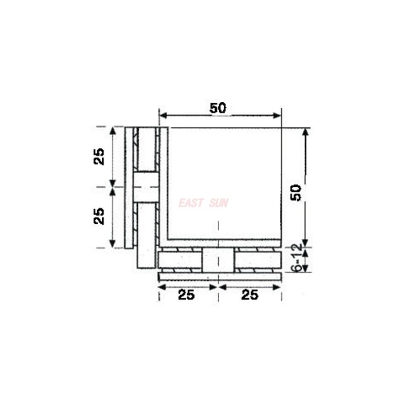 ESH-615-Bisagras Autolevantables de Lat&oacute;n