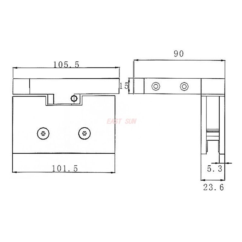 bisagras de gabinete para puertas de vidrio